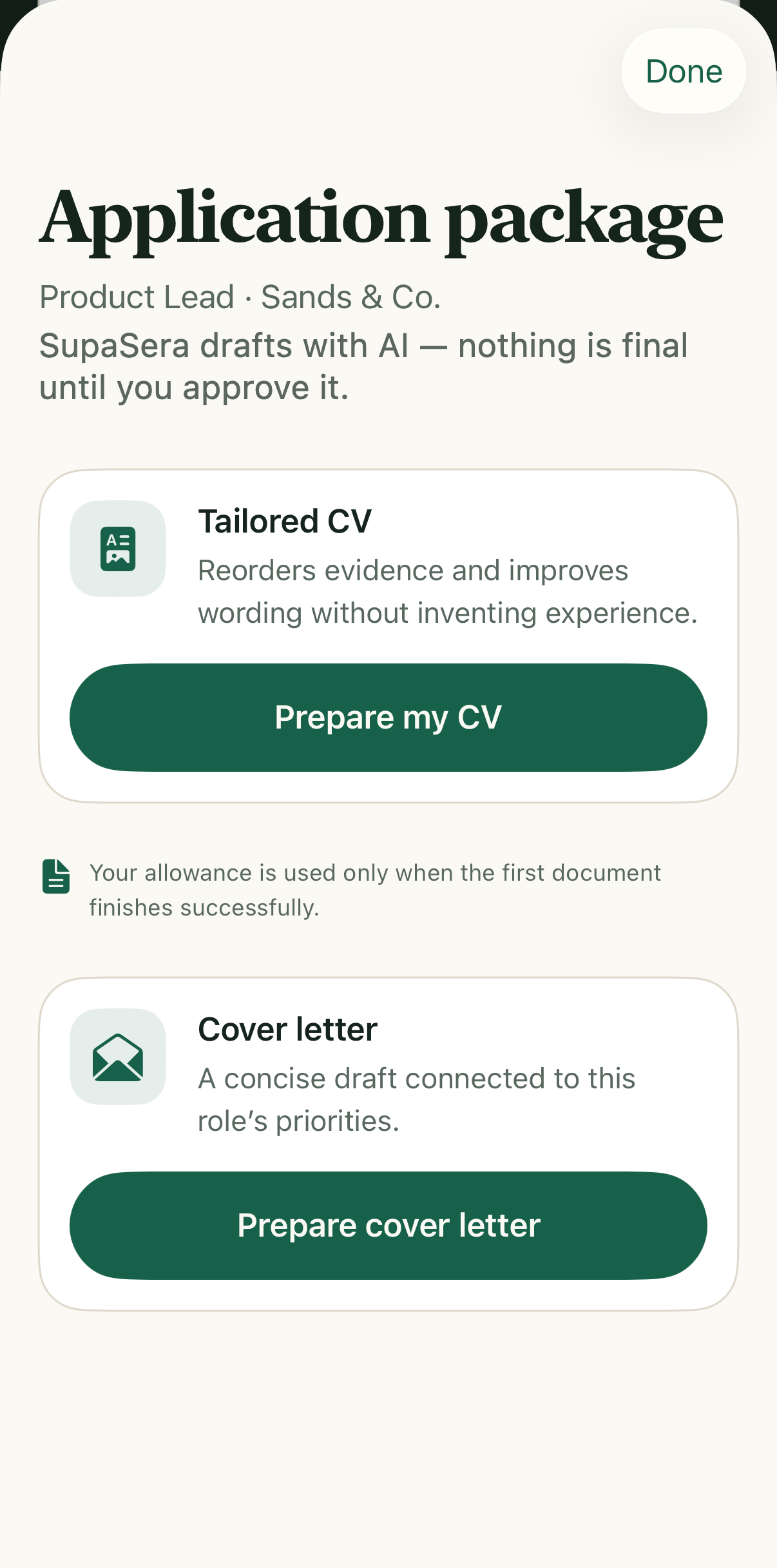 Application package