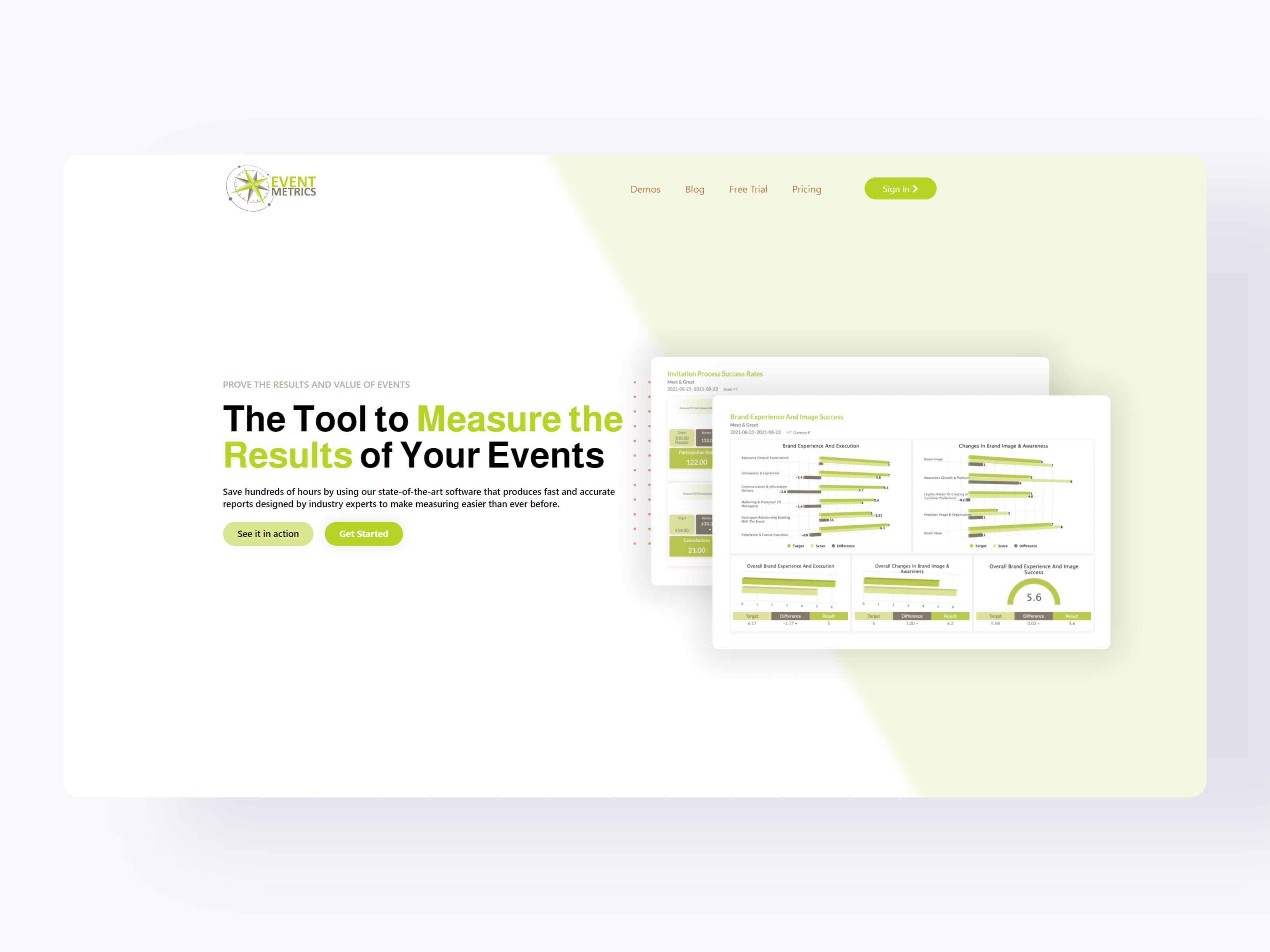 Event Metrics desktop